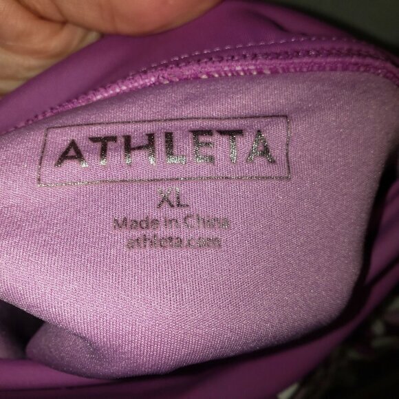 Athleta Skort Purple‎ Brown Geometric Womens Size XL Pre-Owned - Picture 7 of 13